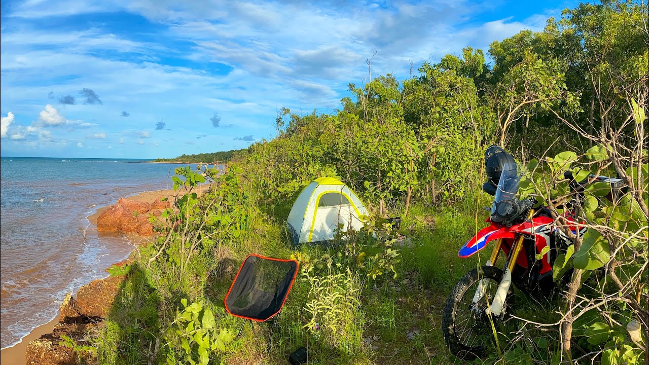 Honda 250L Rally motorcycle camping trip