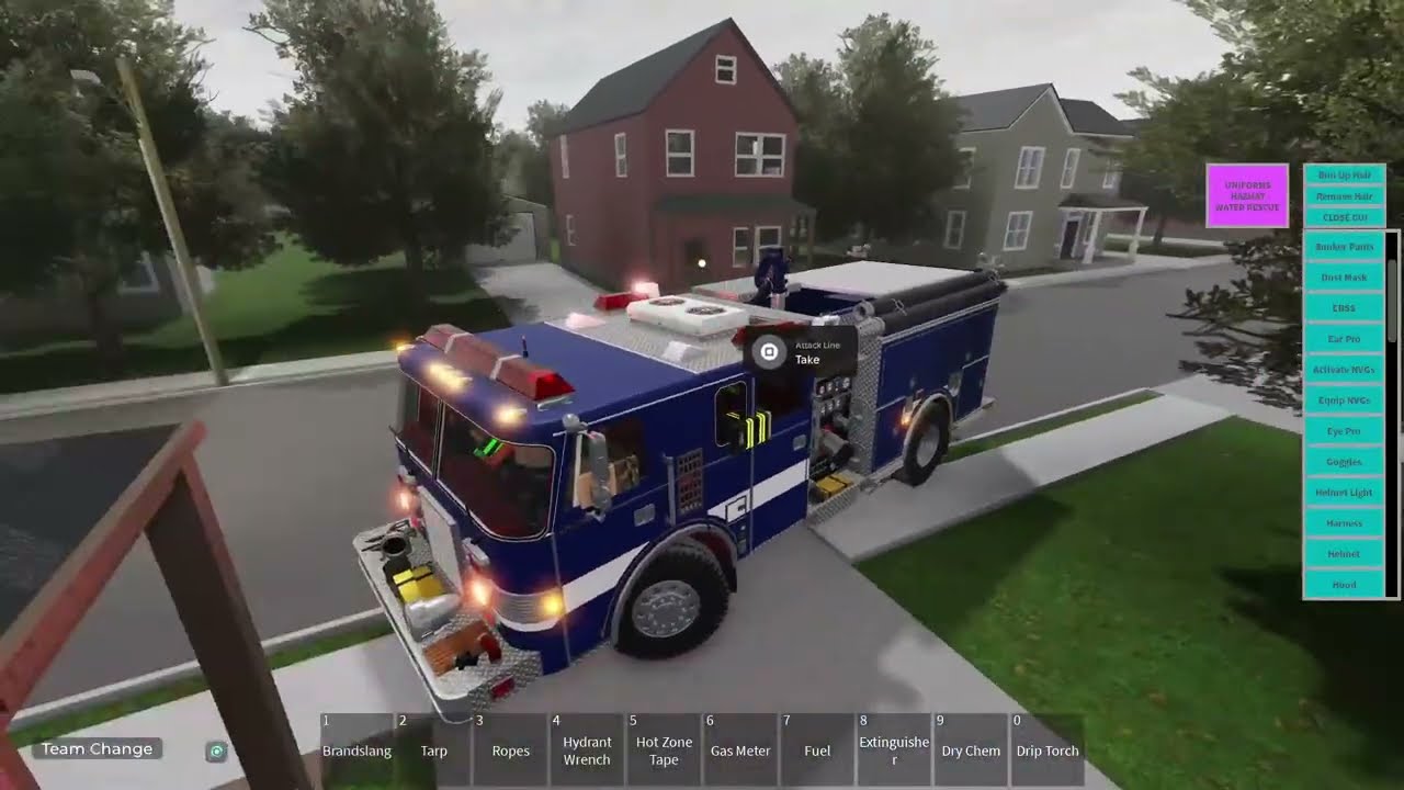 Roblox. Fire and rescue shift.