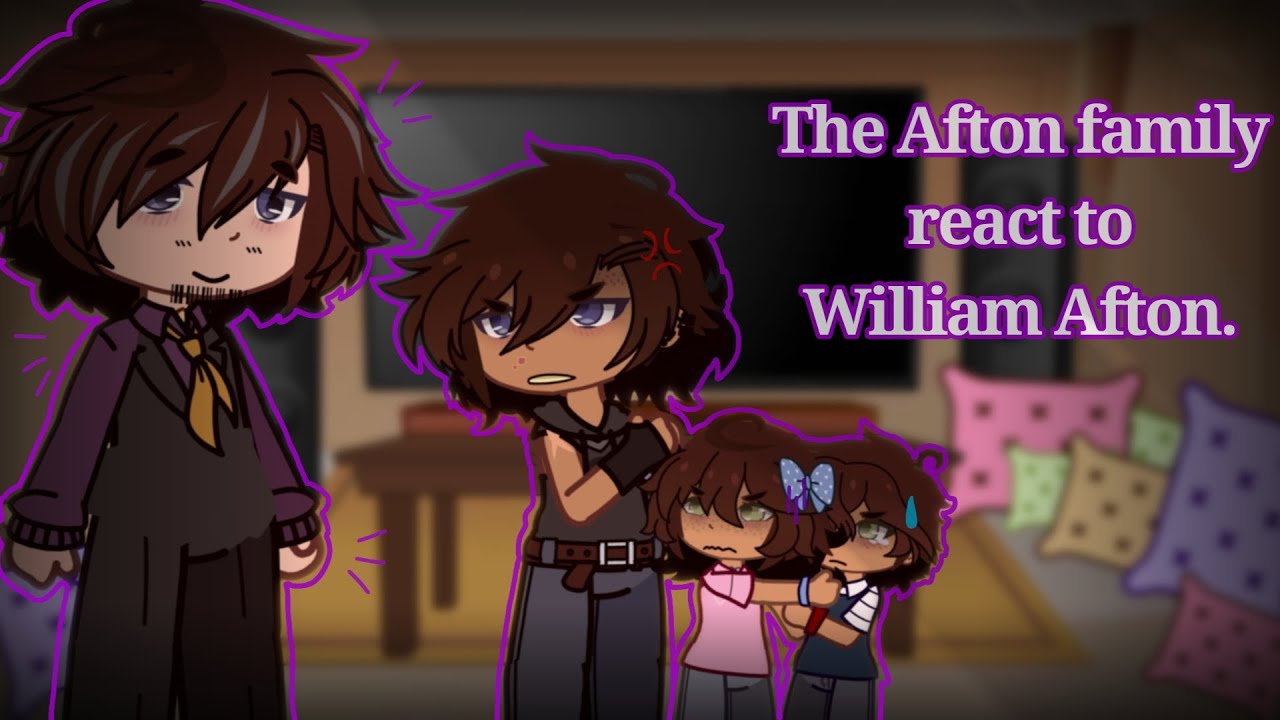 Afton family reacts to William afton|4/4|Gacha fnaf|Credits in desc|☆Cherry☆|