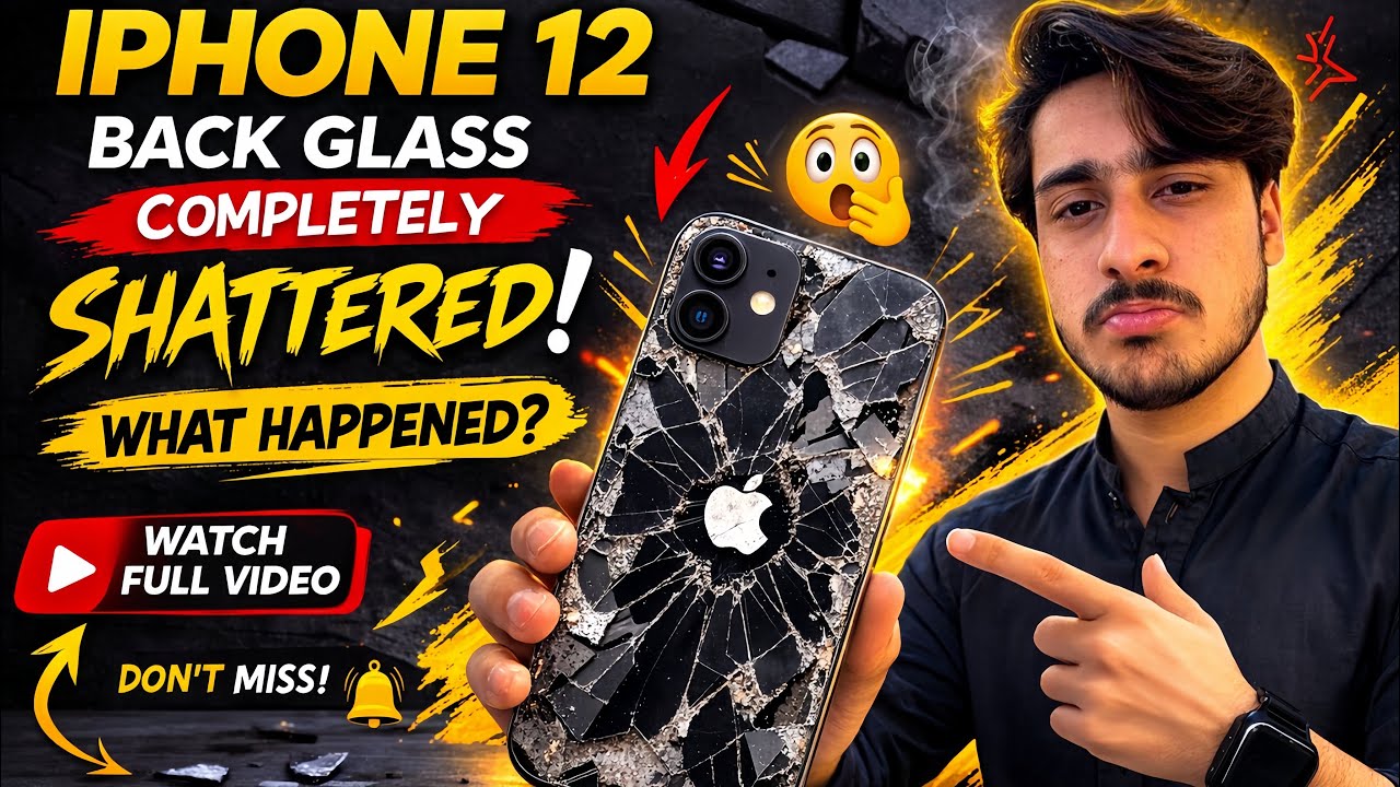 iPhone 12 Back Glass Completely Shattered 😱 | What Happened?