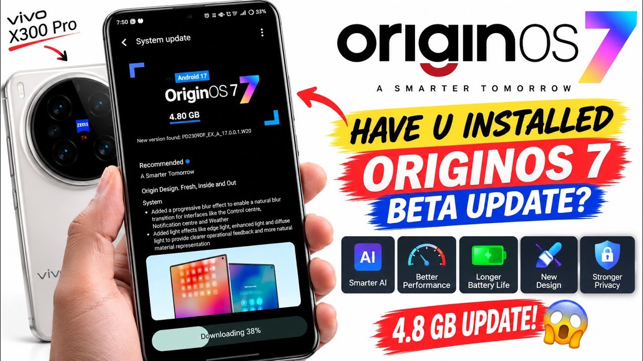 OriginOS 7 Finally Here! 10 BIG Features You NEED to Know - Vivo&rsquo;s BIGGEST Update Ever? 🔥