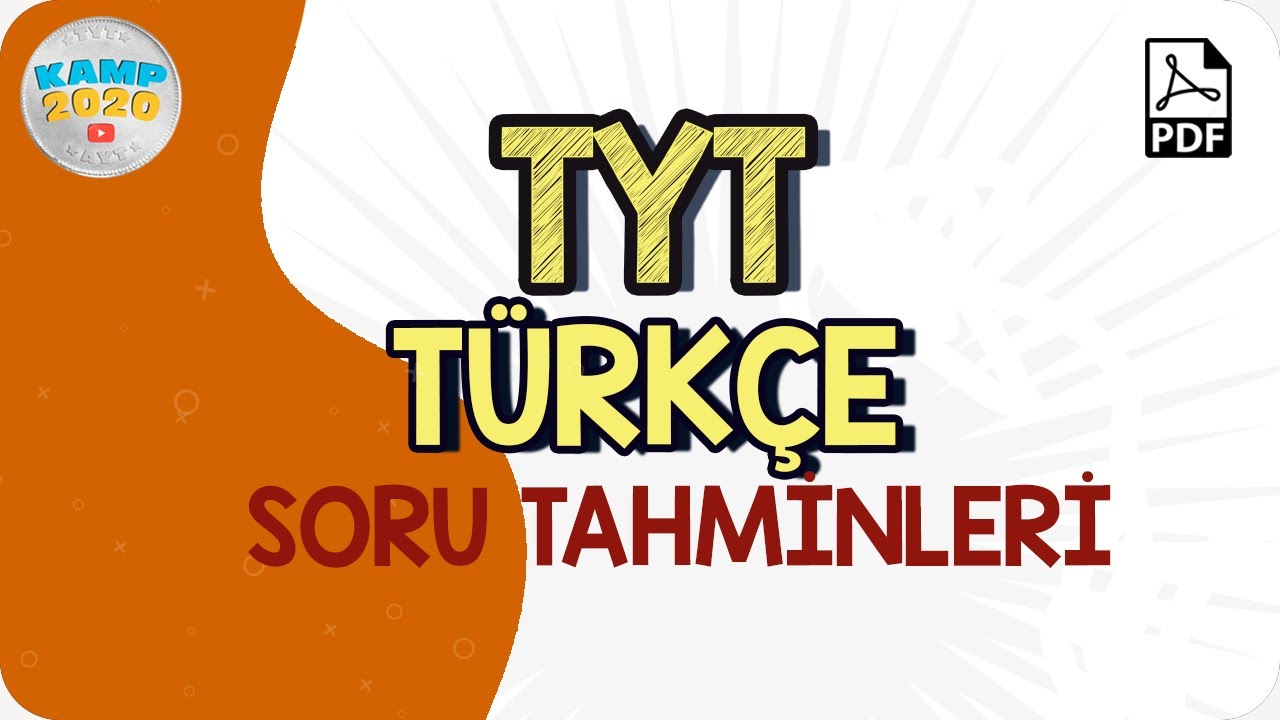 TYT Türkçe Soru Tahminleri 2020 | Buradan Soru Çıkar!