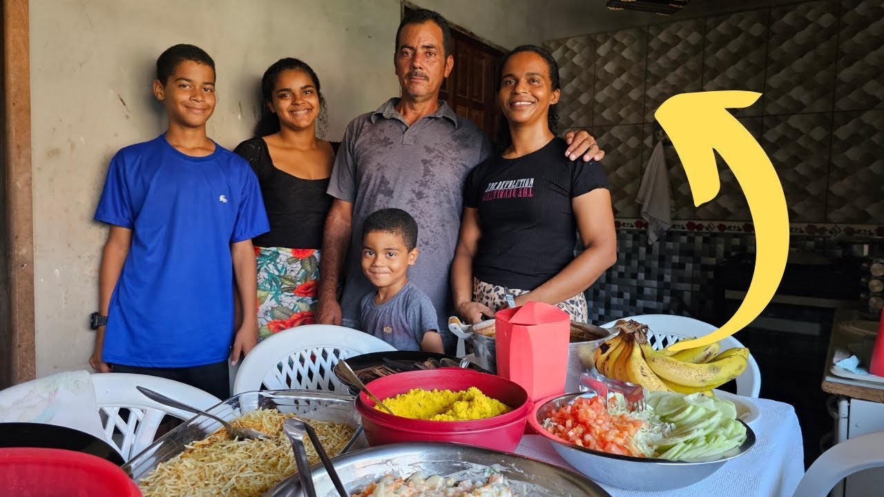 ALMOÇO ESPECIAL! CONHEÇA A FAMÍLIA E A CASA DO NONATO!