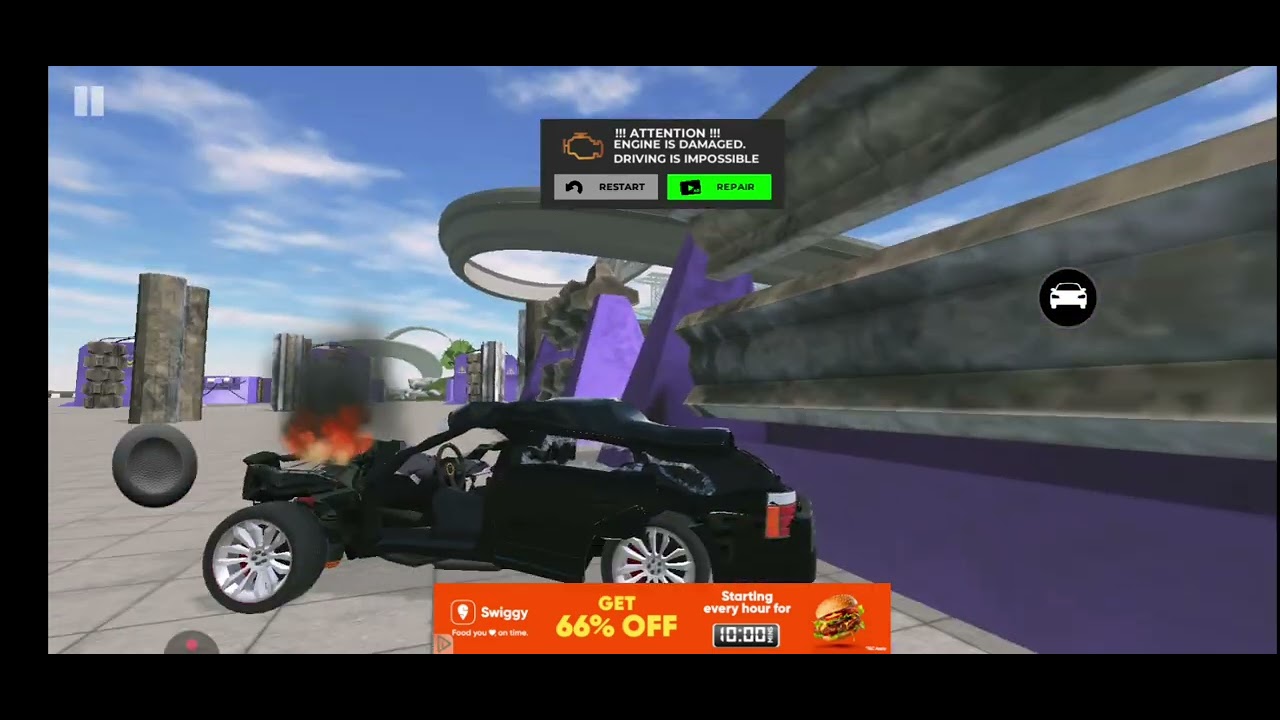 Car test crash game fanstic game @Devgaming6484 follow me on YouTube 