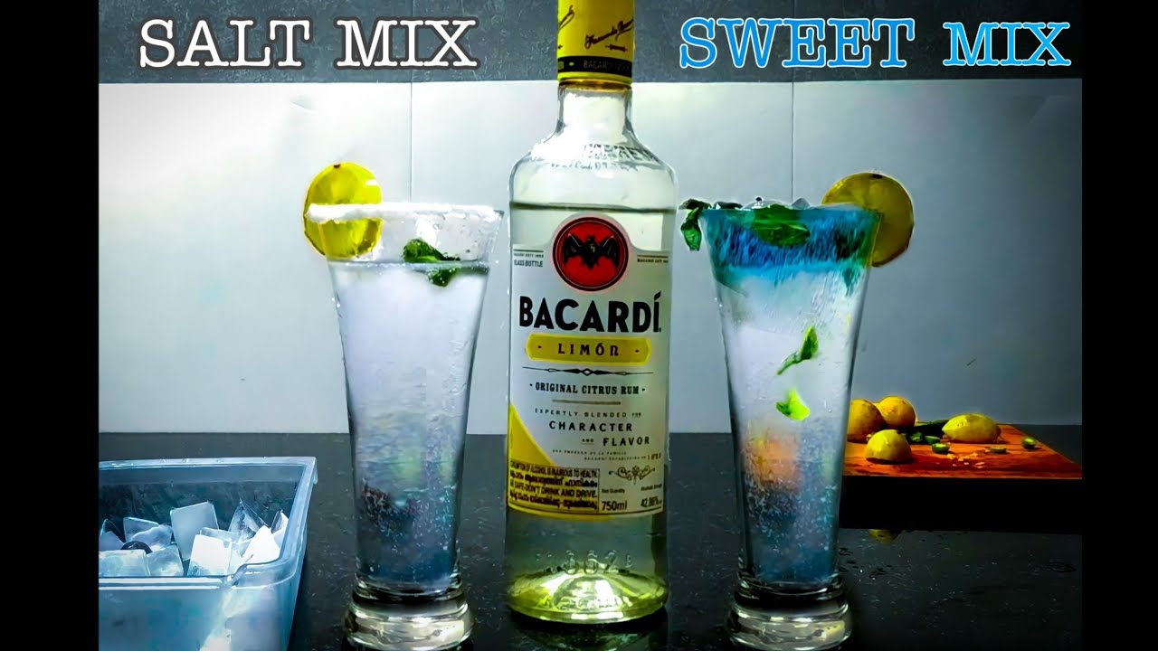Simple BACARDI COCKTAIL | Lemon , Chilli and Mint| Bacardi Limon |How to drink Bacardi The right way