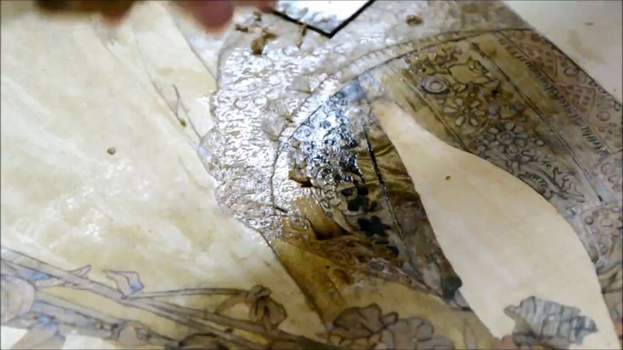 Réalisation d'une marqueterie de bois