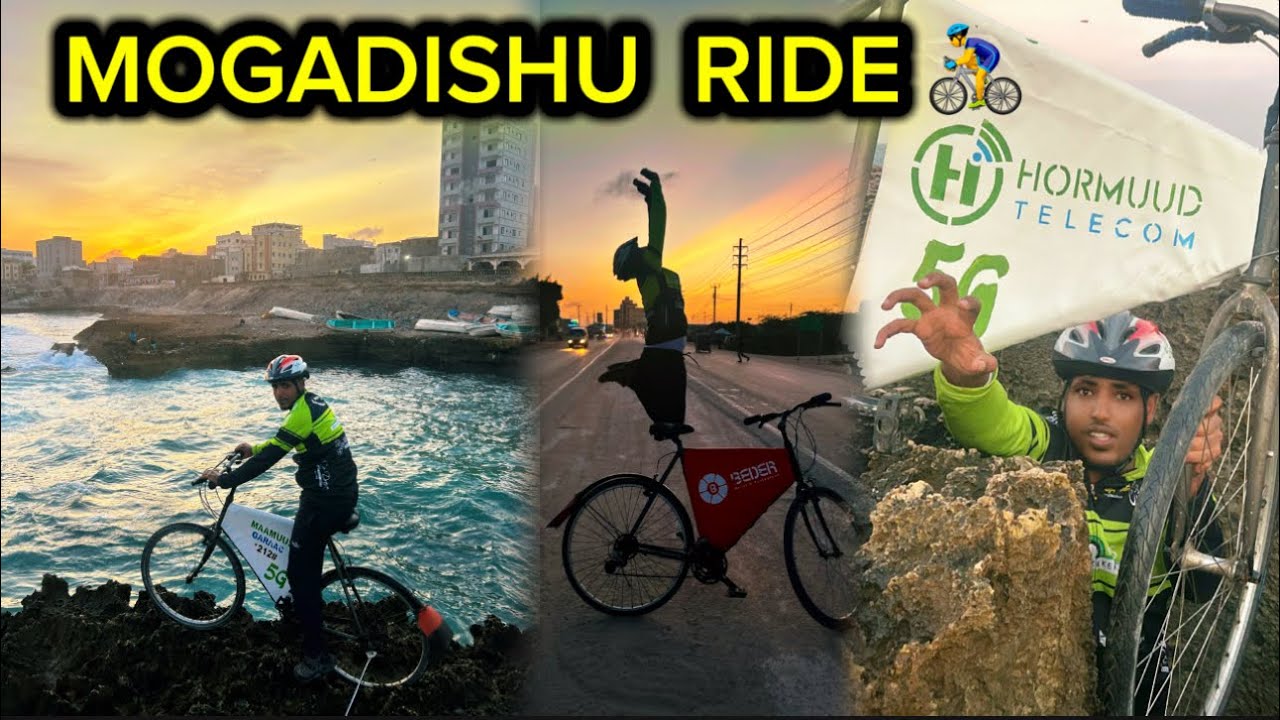 First Bike Ride in Somalia 🇸🇴 🚴‍♂️Ma Lagu Mari Karaa Baaskiil Wadooyinka Muqdisho? 