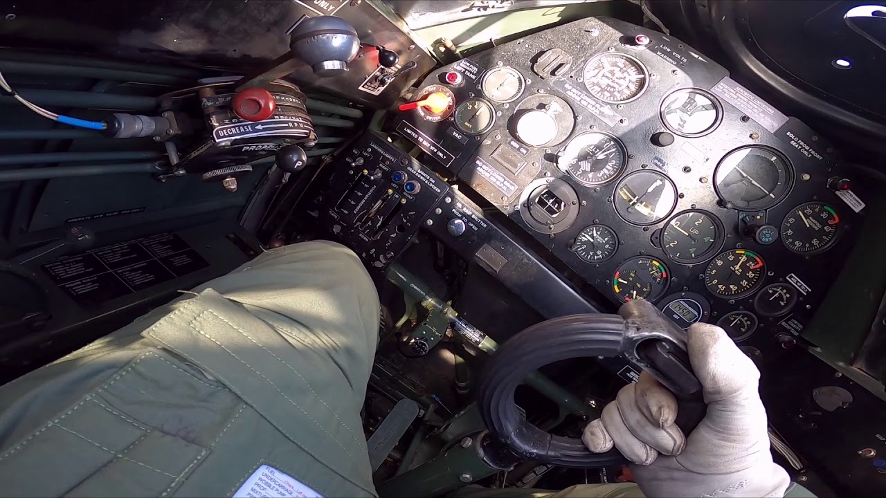 Harvard currency flight Cockpit view