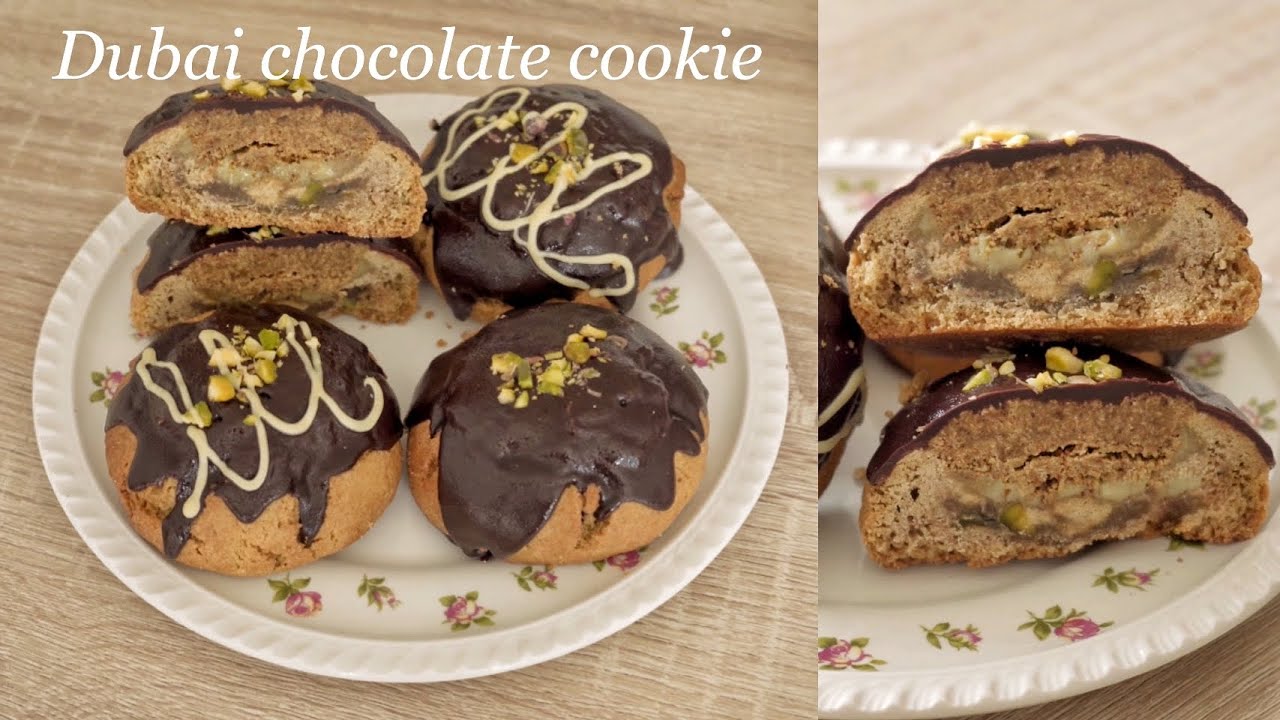 두바이 피스타치오 초콜릿 쿠키 레시피! 피스타치오 러버들이 좋아 할 맛과 식감💚 Dubai pistachio chocolate cookie