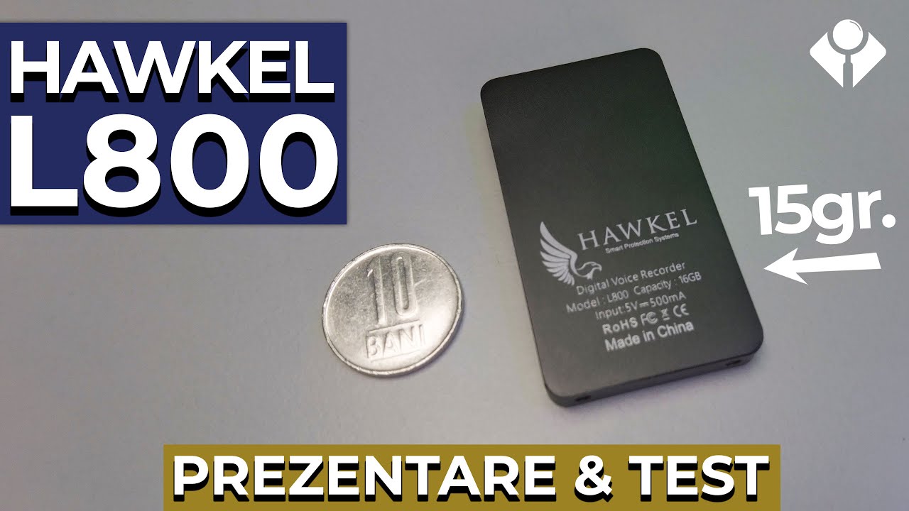 Reportofon magnetic ultraportabil pentru spionaj | Hawkel L800