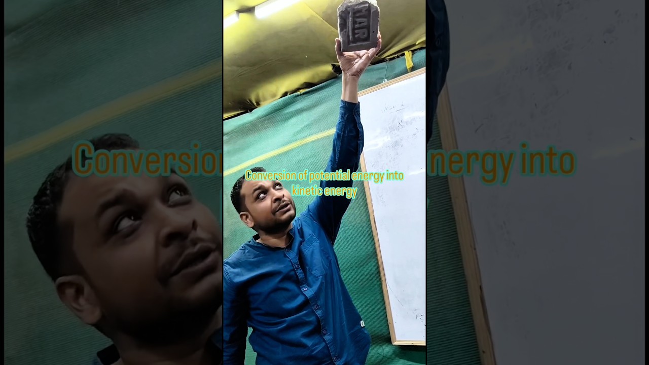 Potential energy demonstration#potentialenergy #kineticenergy #motion #experiment