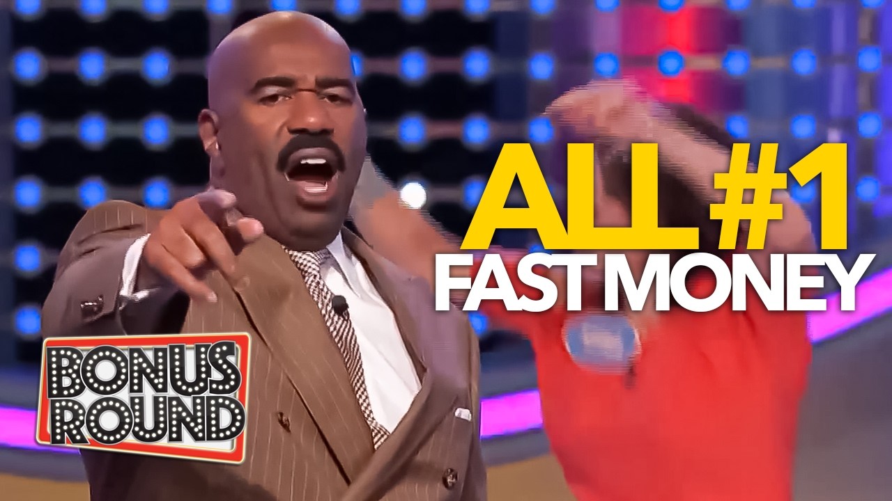 Best Family Feud Fast Money Rounds With ONLY #1 Answers!