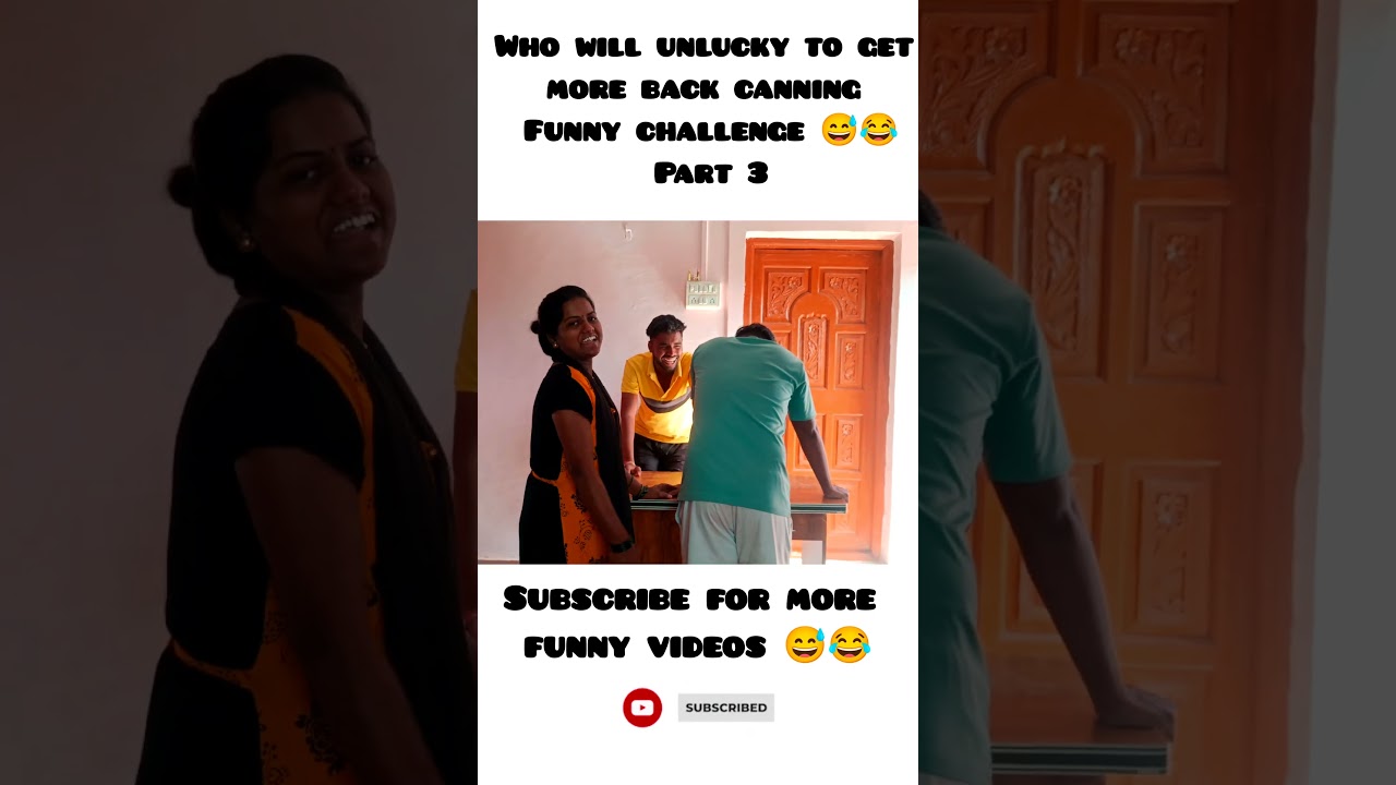 who will unlucky to get more back canning funny challenge 😅😂🤣 #funny #funchallenge #challenge #fun