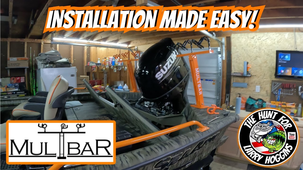 How To Install Rod Holders on a Boat!!! (MulTBar Rod Racks)
