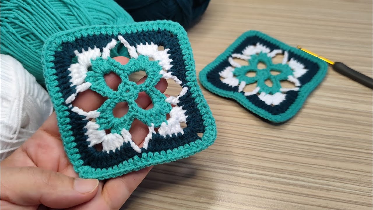 Floral Granny Square Tutorial | Easy Crochet Motif