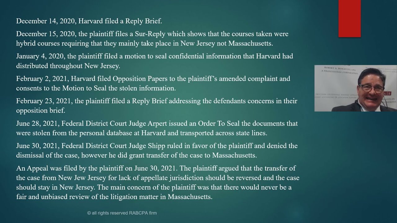 Bonavito v. Harvard: The Greatest Pro Se Victory in 50 Years, Part 2