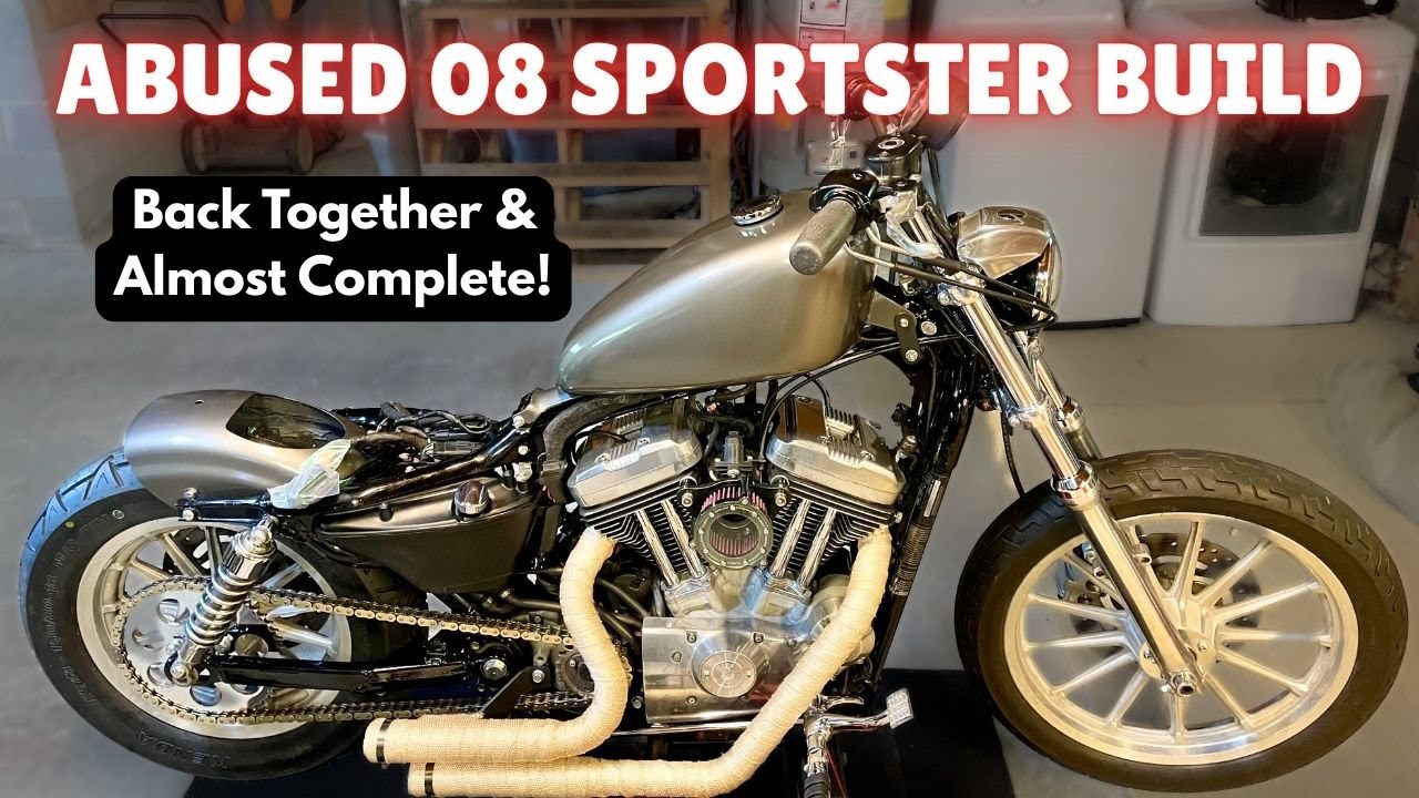 ЗАБРОШЕННЫЙ И ИСПОЛЬЗОВАННЫЙ НЕУДАЧНО 08 SPORTSTER Часть 8. ВОССТАНОВЛЕНИЕ ПОЧТИ ЗАВЕРШЕНО. Harle...