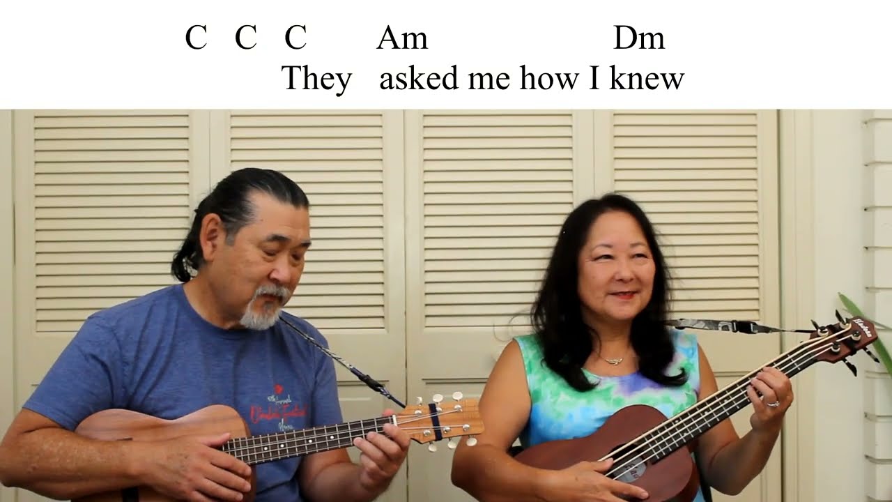 Smoke Gets In Your Eyes - The Platters - Simple Chords - Ukulele Play Along -Lyrics/Chords On Screen