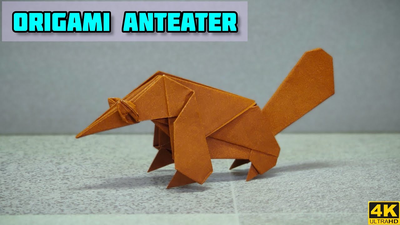 Origami Anteater | Origami tutorial | Paper craft