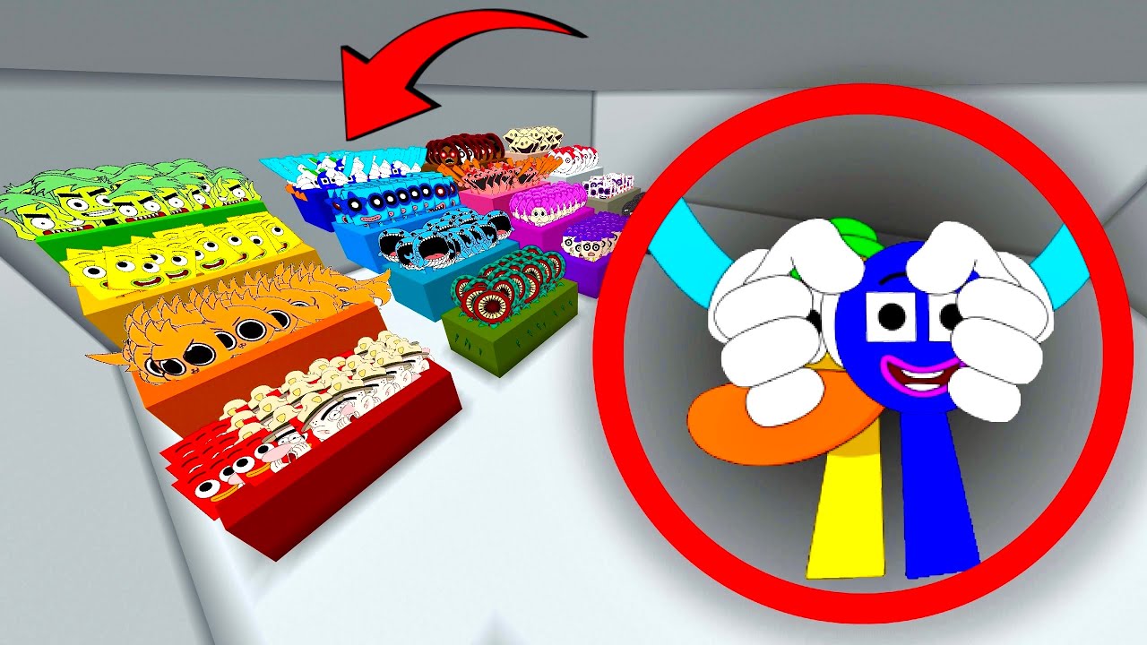 New Sprunki OC Pato & Circle in Colored Boxes Minecraft PE MOD