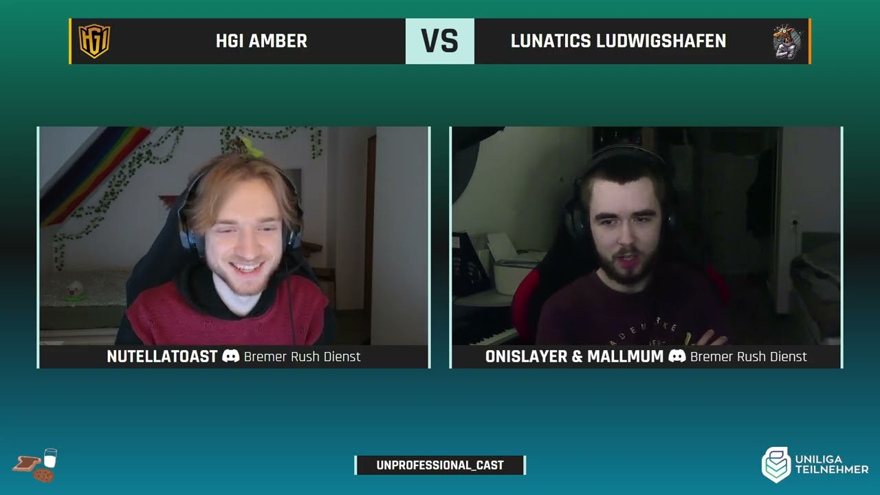 HGI Amber vs LUnatics Ludwigshafen - Uniliga Liga 2 Spieltag 9 - Cast mit Onislayer & Mallmum