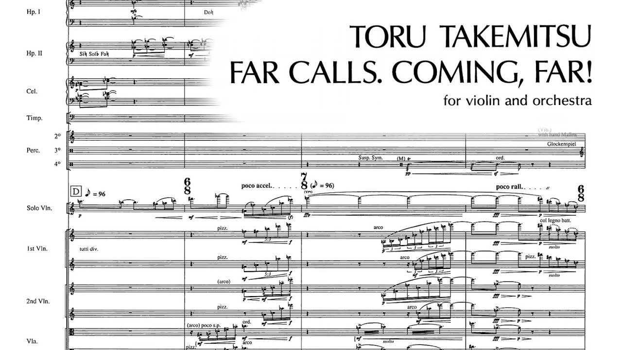 Toru Takemitsu - Far Calls. Coming, Far! [w/score]