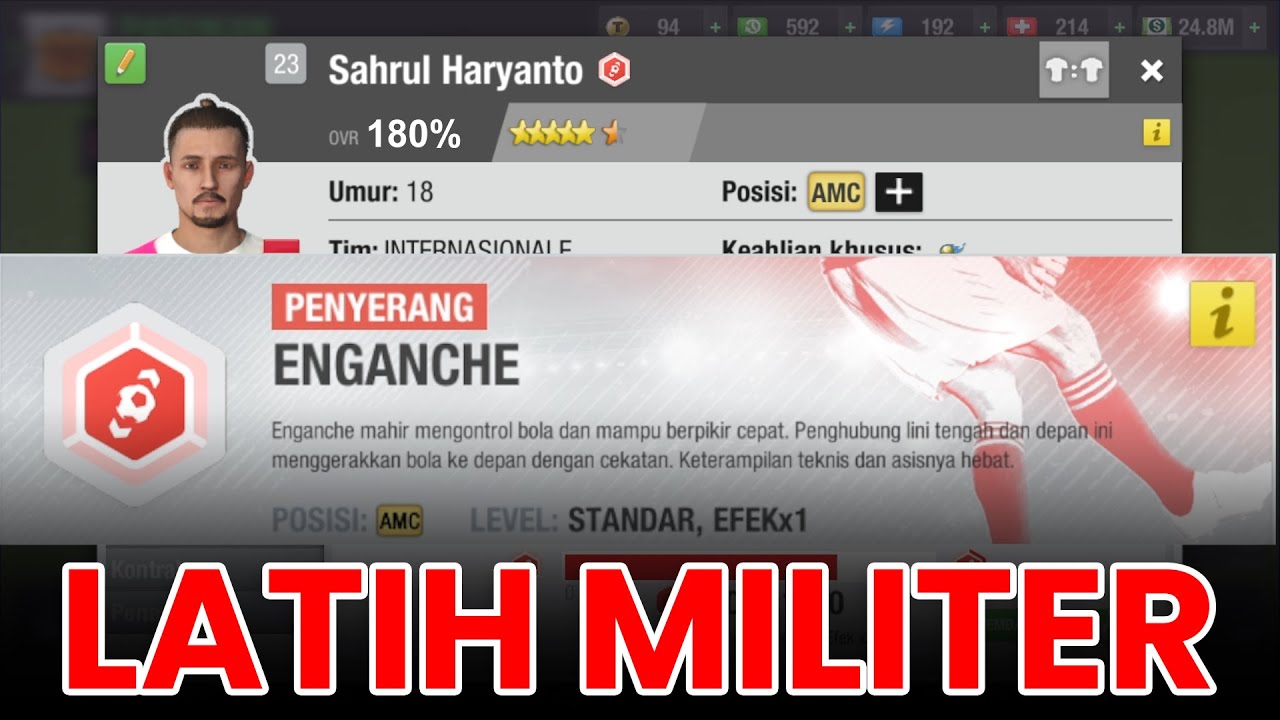 LATIHAN MILITER GAYA MAIN ENGANCHE - TOP ELEVEN