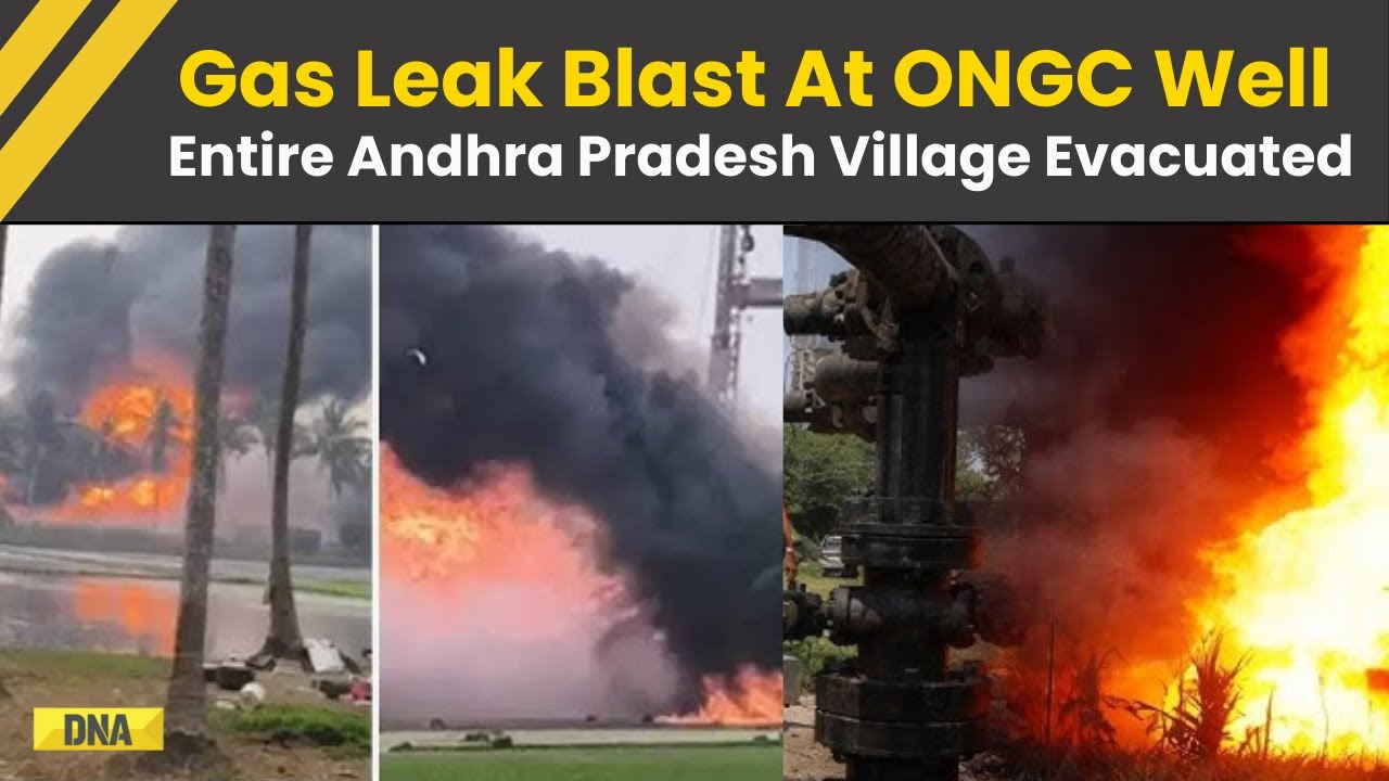 Andhra Pradesh News: Gas Leak At ONGC Well In Andhra's Konaseema Triggers Fire, Village Evacuated