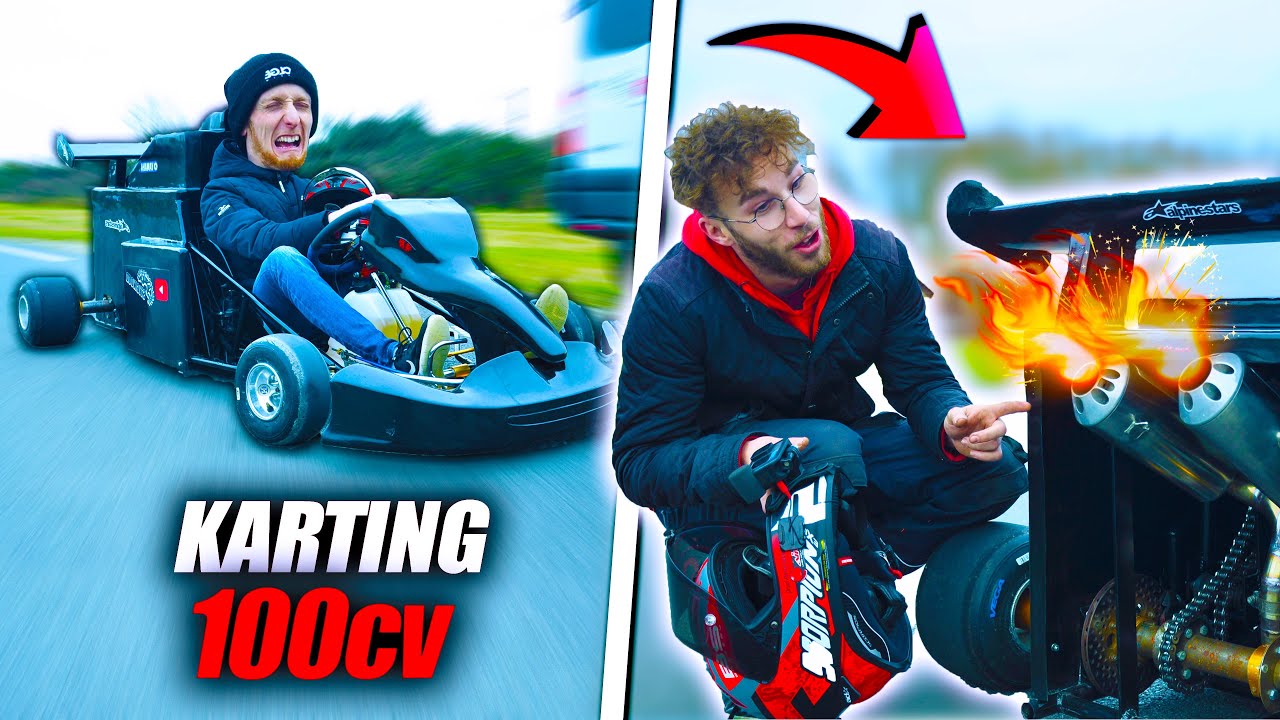 J'ESSAYE UN KARTING (fait maison) de +100cv ! 🔥