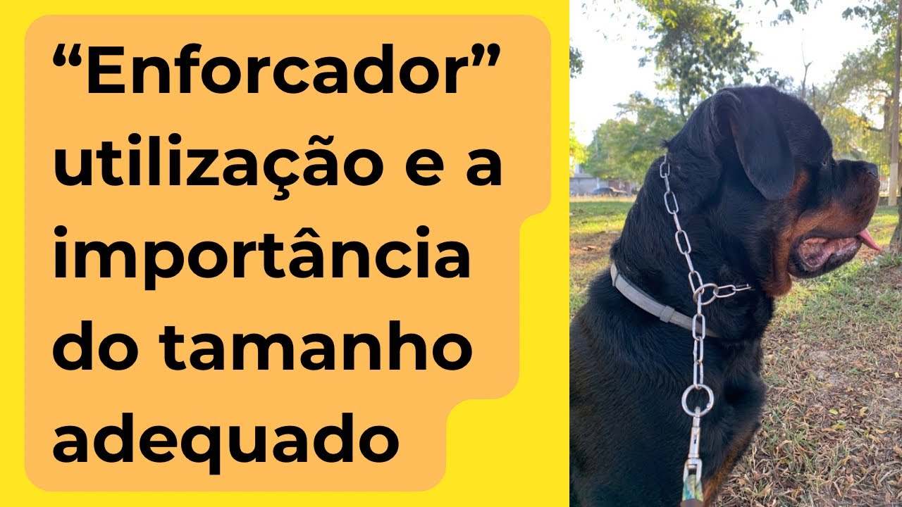 Enforcador sua utilização e a importância do tamanho adequado.