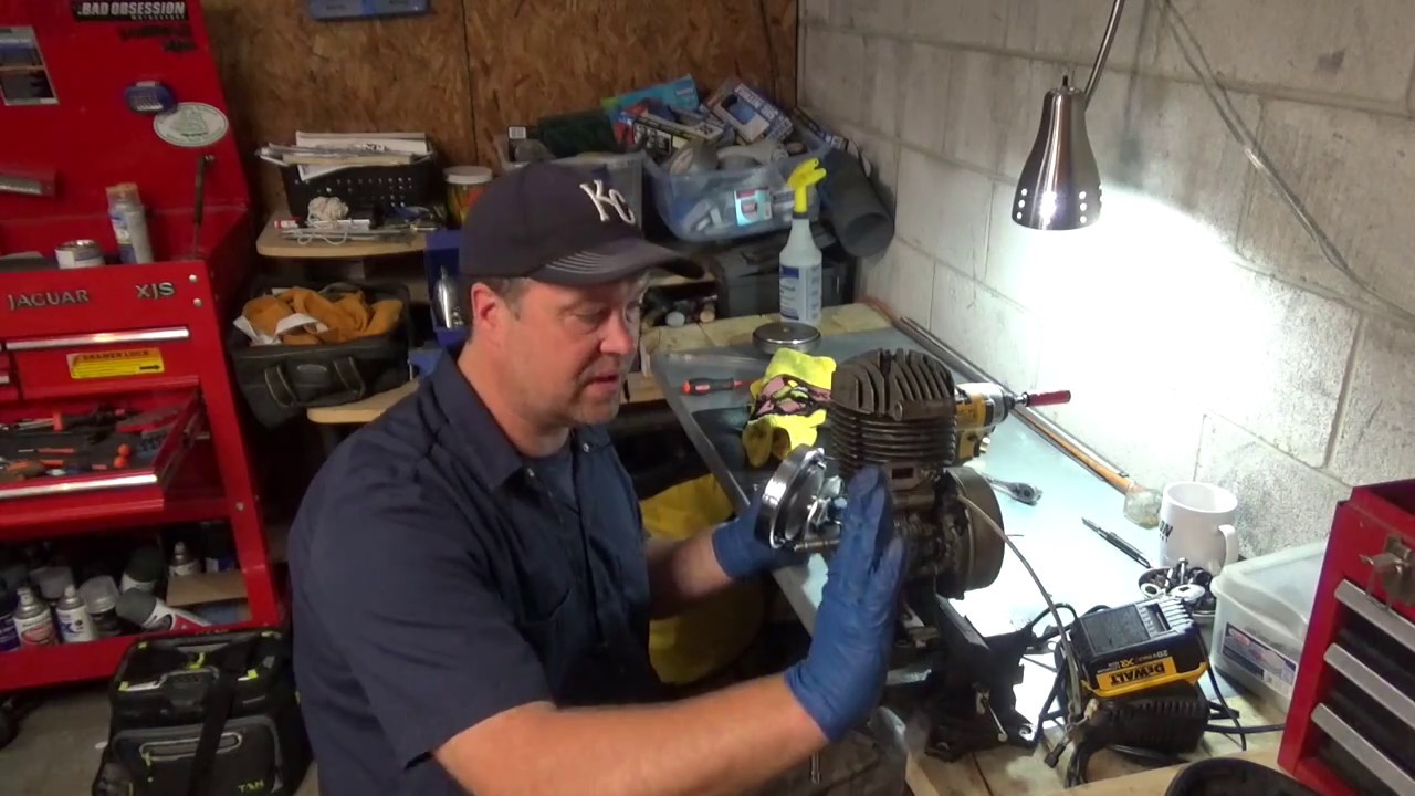 Motobecane Moped Restoration Ep. 14.  Modified Engine Rebuild and Airsal 74cc Kit Install