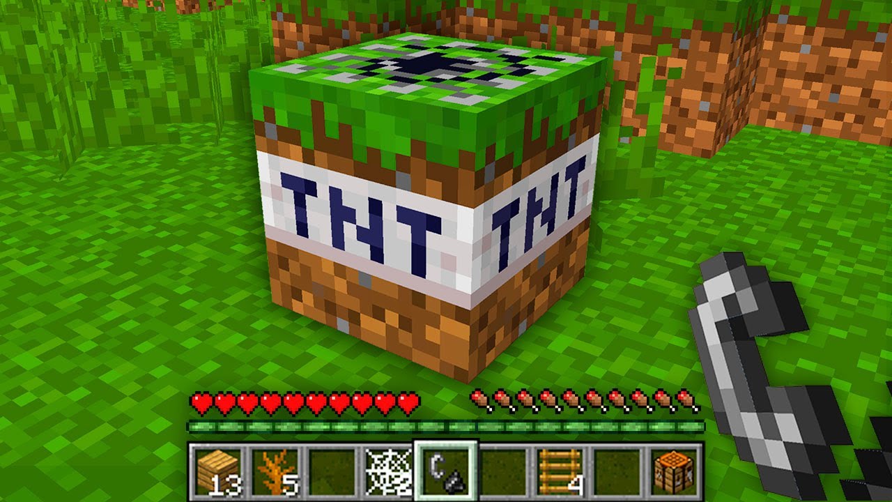 NOOB DIRT TNT EXPLOSION CHALLENGE! Minecraft NOOB vs PRO! 100% TROLLING MINE BOMB BIG TRAP BOOM NUKE