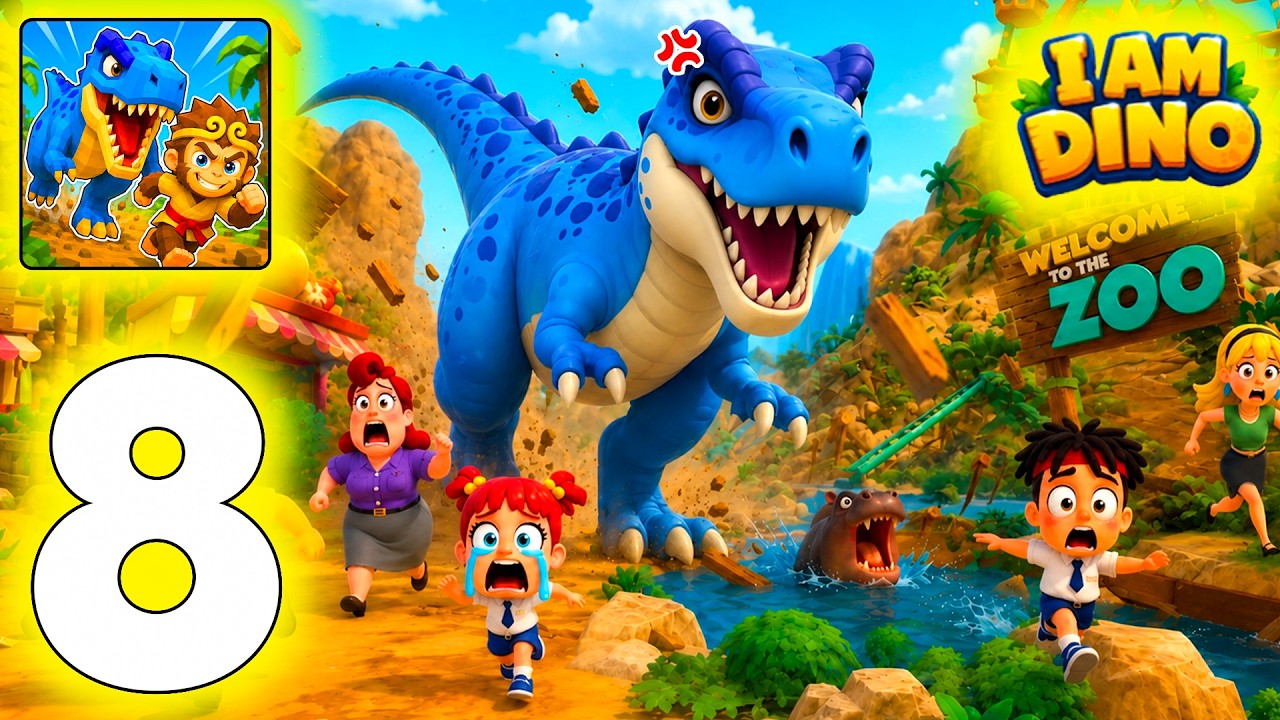 I Am Dino - ZOO IN CHAOS - Gameplay Walkthrough Part 8 (Android,iOS)