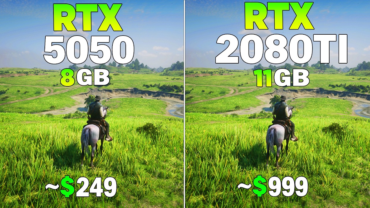 RTX 5050 vs RTX 2080 Tİ - Test in 8 Games