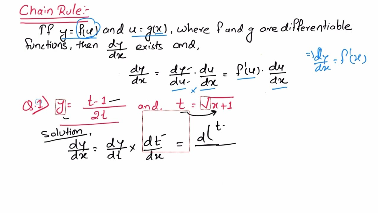 Derivative by chain rule || Chain rule