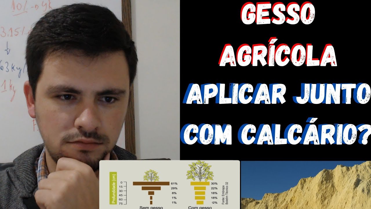 GESSO AGRÍCOLA: posso aplicar junto com o calcário?