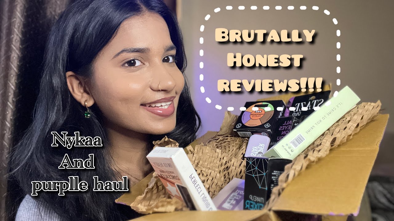 HONEST REVIEW*!! Nykaa and purplle haul💅🏼😍📦 Makeup, Haircare products and more!!