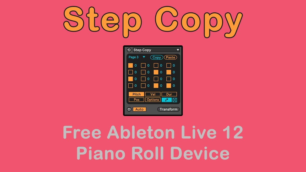 Step Copy - Free Ableton Live MIDI Transform Tool