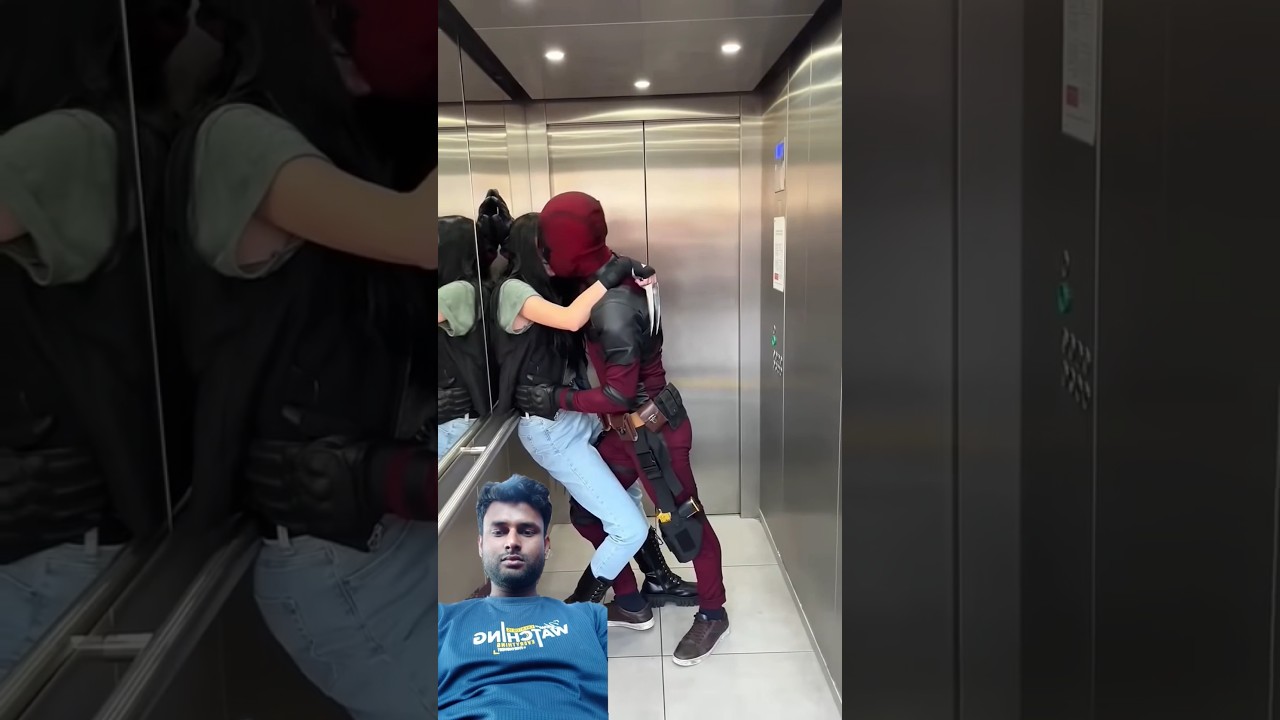The Angry 😠 Wolverine with Deadpool #deadpool #marvel #wolverine #cosplay #reaction #hangerbanger
