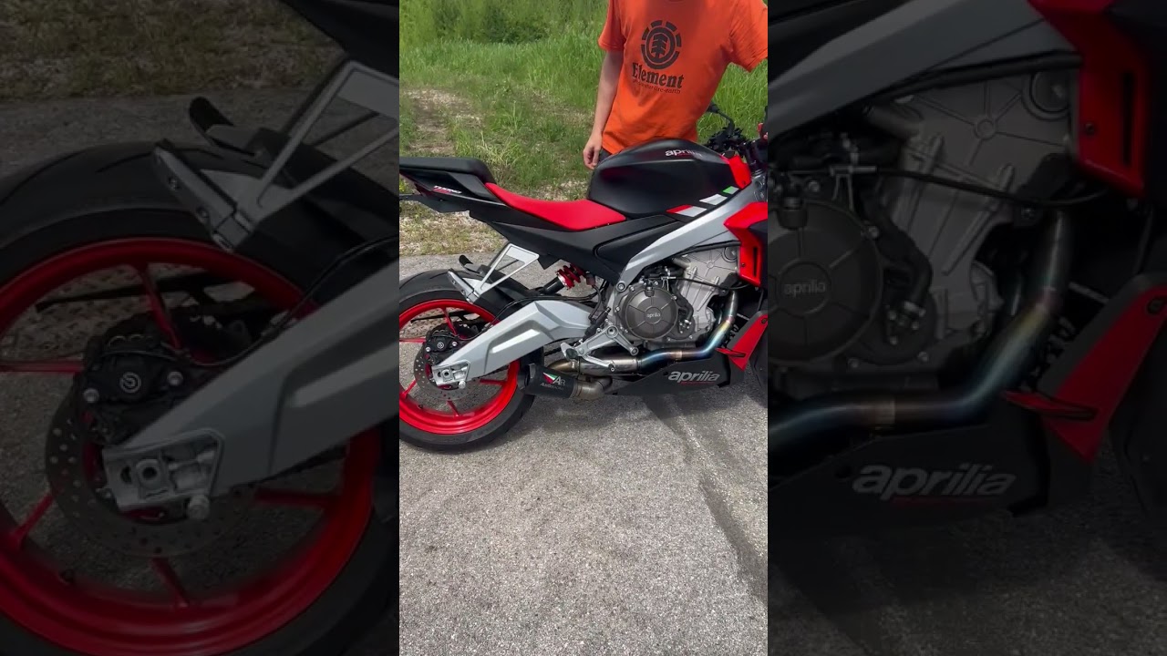 APRILIA TUONO/RS660 AUSTIN RACING EXHAUST SOUND WITHOUT DB KILLER 