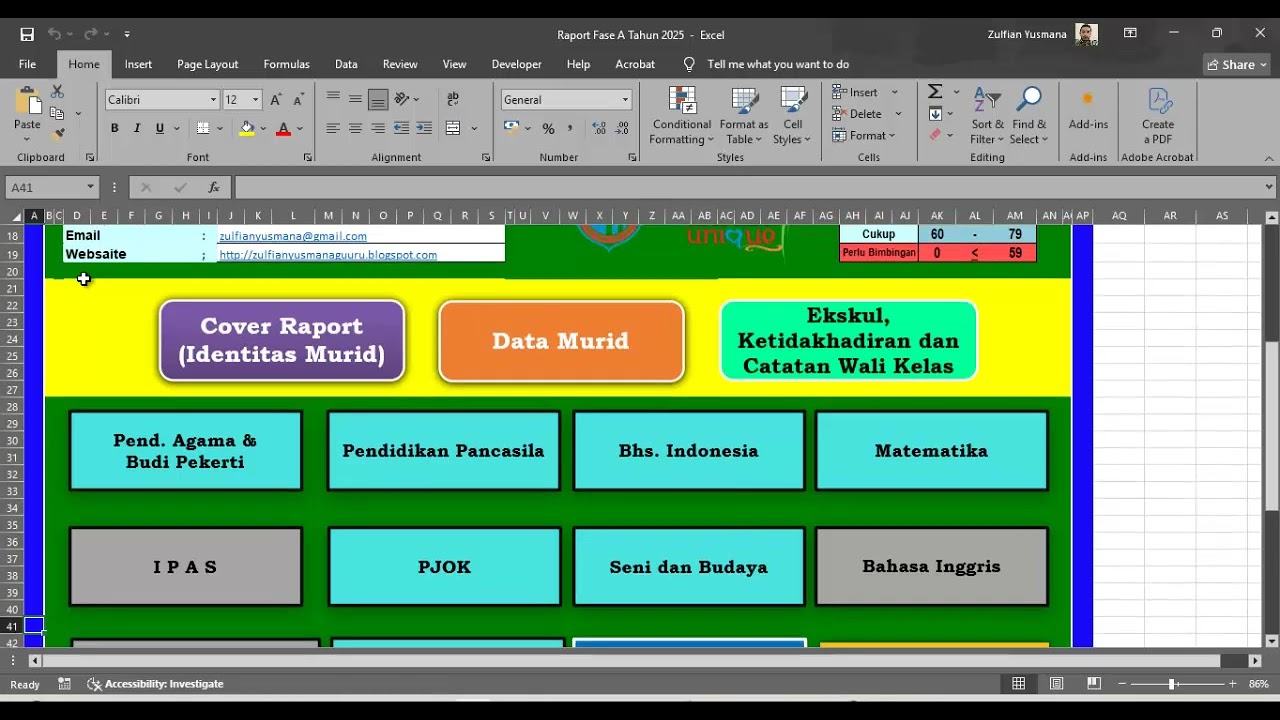 Tutorial Penggunaan Aplikasi raport 2025