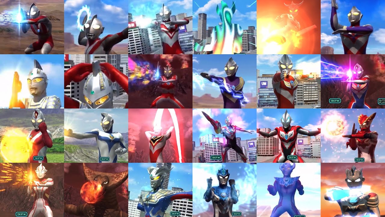 【ウルバト】ウルトラヒーロー必殺技 全26種 Ultraman Special Move「ウルトラ必殺技集」