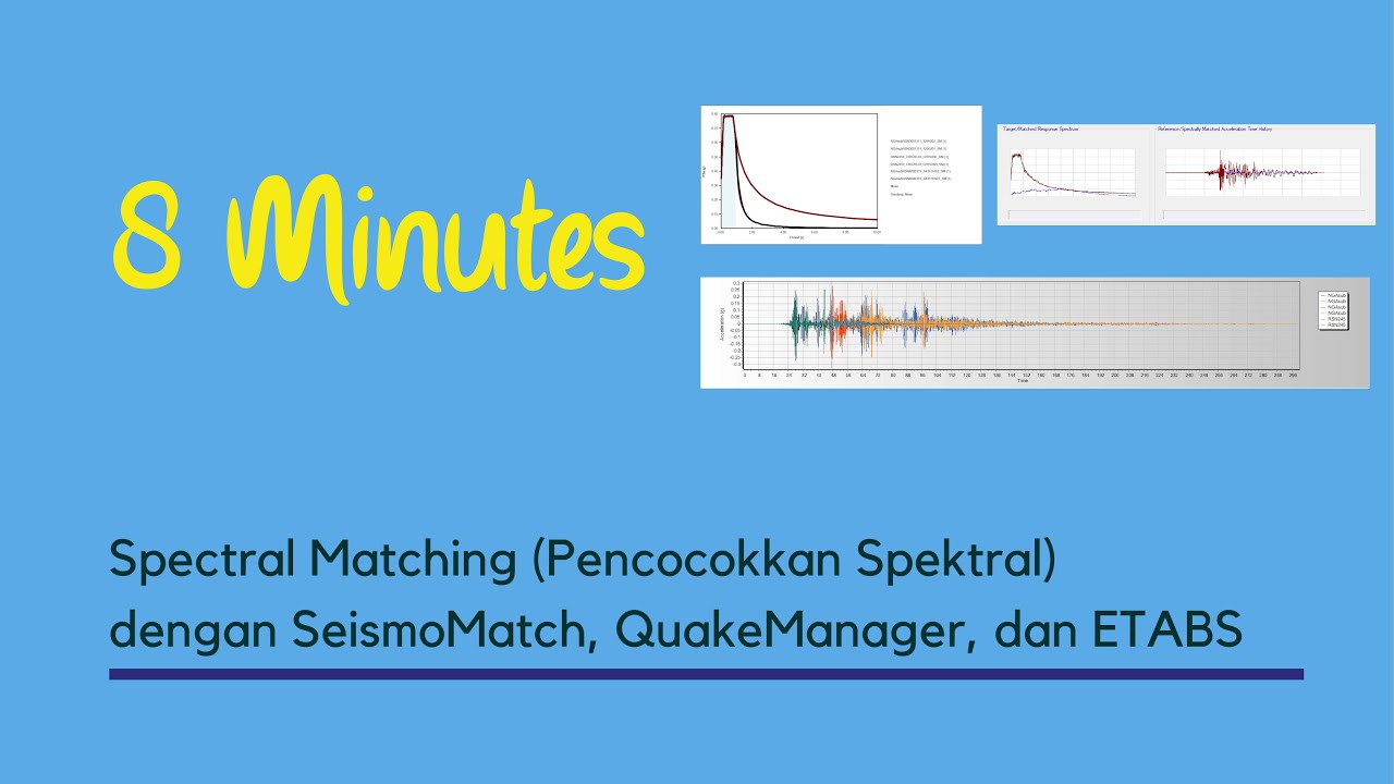 Analisis Time History - 2: Spectral Matching dengan SeismoMatch, QuakeManager, dan ETABS