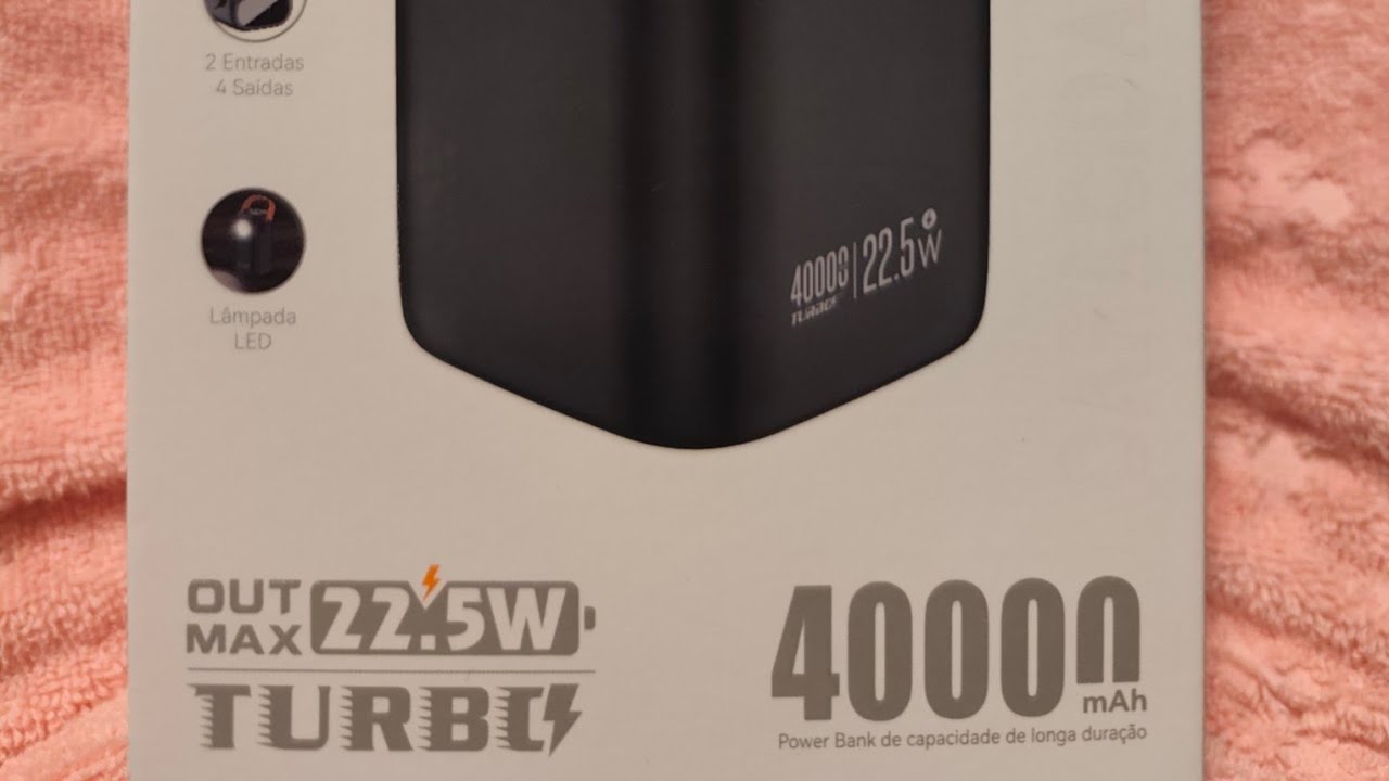 Power bank carregador portátil A Gold BTE -95 40000 mah para viagens 