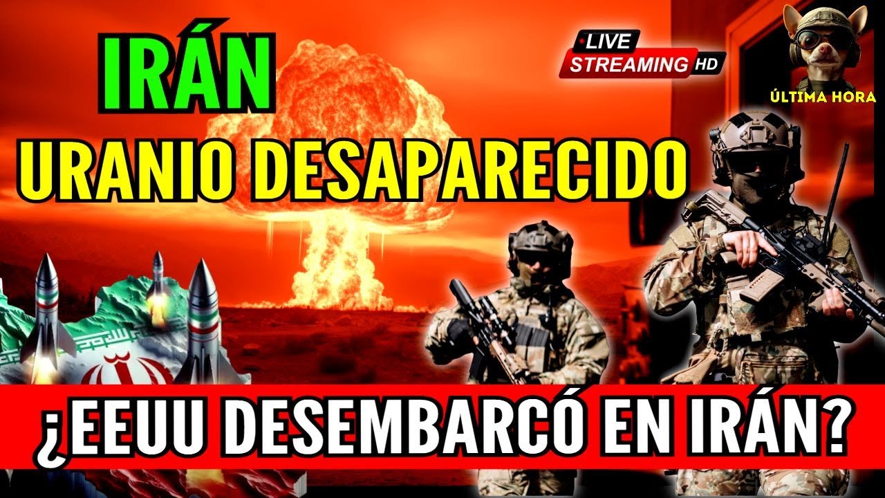 IRÁN URGENTE 🔴URANIO DESAPARECIDO Y DESEMBARCO DE TROPAS DE EEUU? JRENTRECOMILLAS
