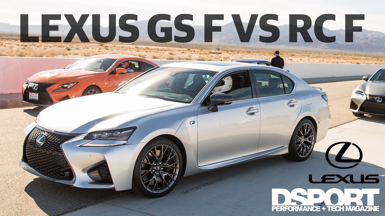 Lexus GS F vs RC F | DSPORT Track Tested