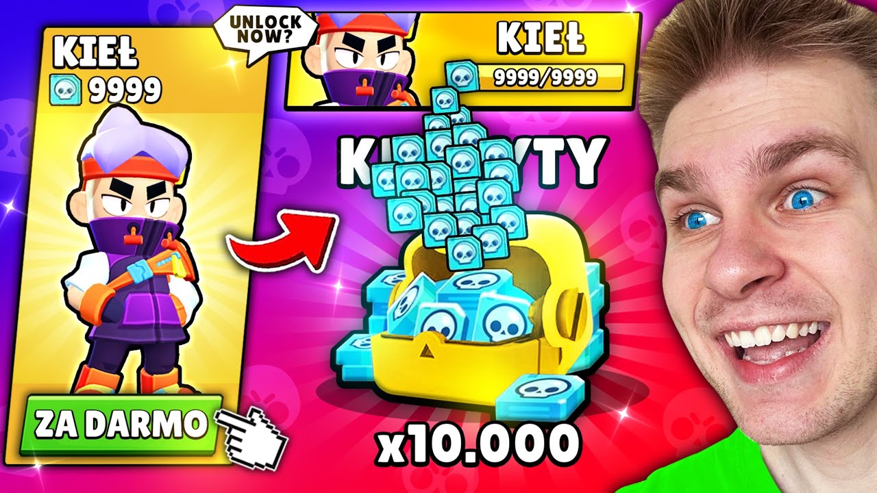 Odblokowałem ⚠️ *NOWY* ZADYMIARZ za 10.000 KREDYTÓW 🤑 (0,1% SZANS) i BEZ PIENIĘDZY 😱 w Brawl Stars