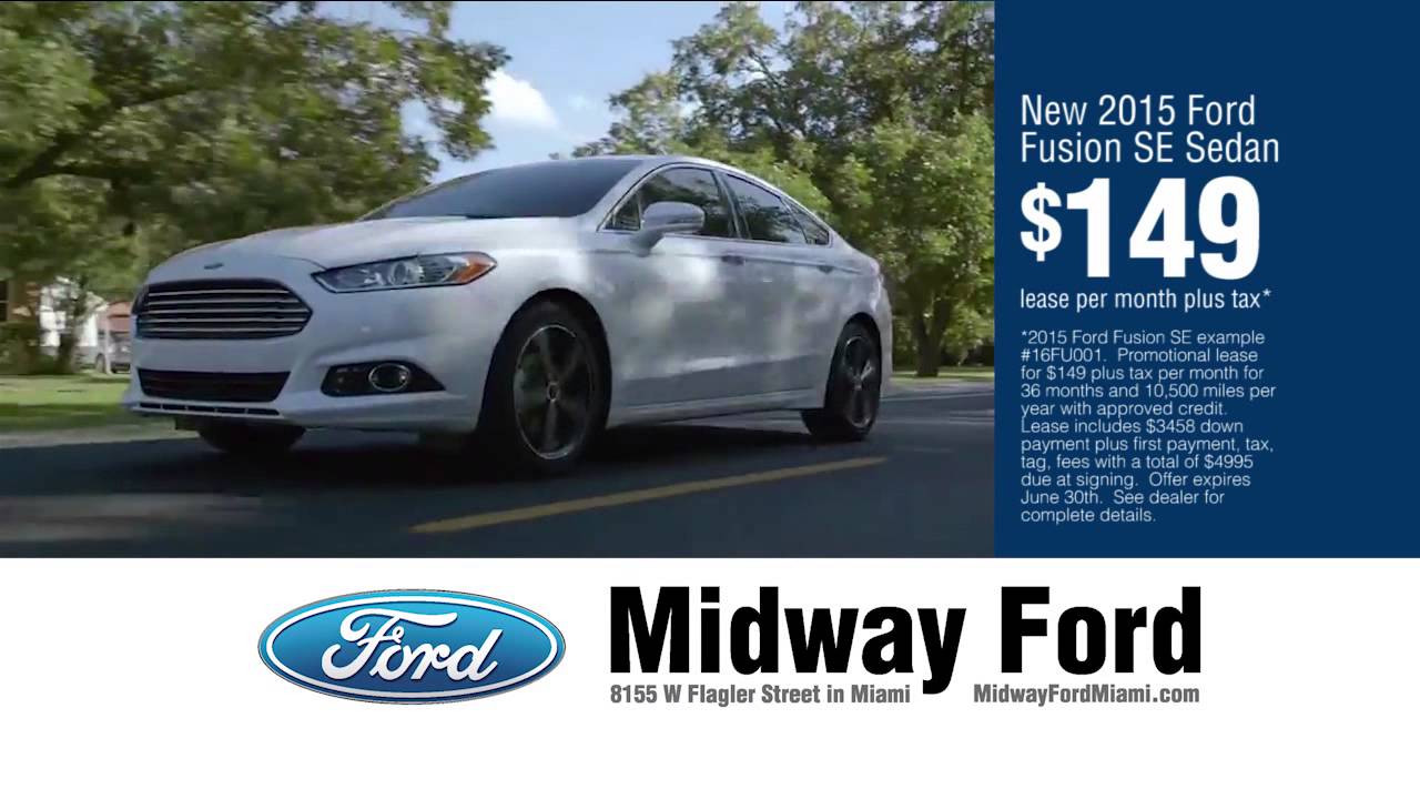Midway Ford Miami | Ford Focus / Ford Fusion Television Commercial June 2015