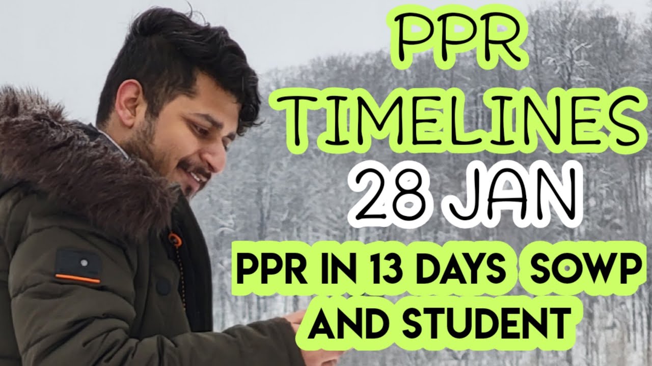 PPR TIMELINES 28 JANUARY|students and sowp|#daydreamerbhavuk #CANADA #TRTOPR ##hindi