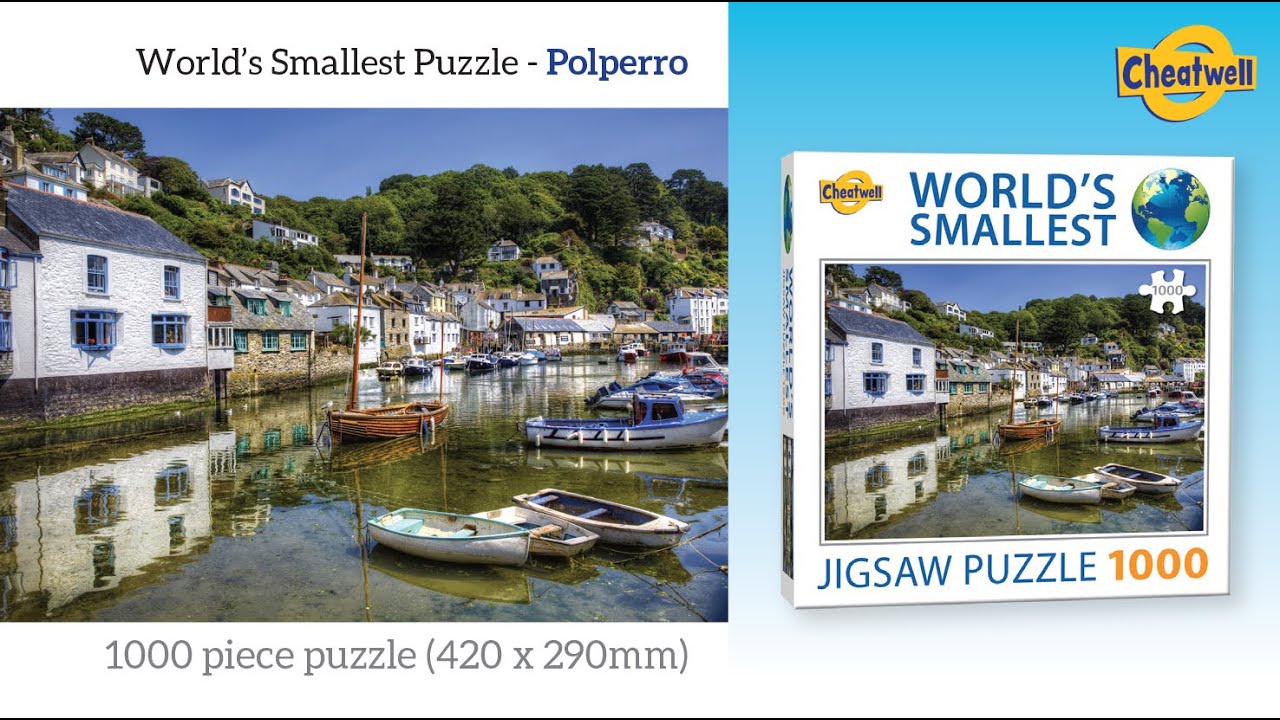 Time lapse: Polperro Cornwall | Cheatwell Games World's Smallest Puzzle 1000 pieces